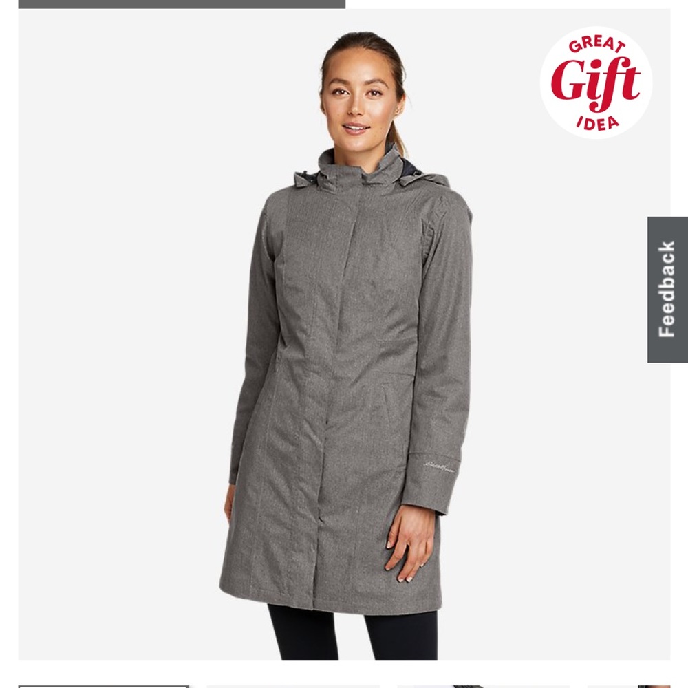 Eddie Bauer Girl on the Go insulated Trench size XL/Tall